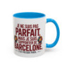 Teecustom Mug FC Barcelone – Je Ne Suis Pas Parfait Mais Supporter – Tasse Football Humour