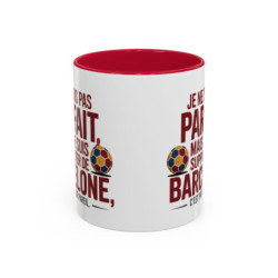 Teecustom Mug FC Barcelone – Je Ne Suis Pas Parfait Mais Supporter – Tasse Football Humour