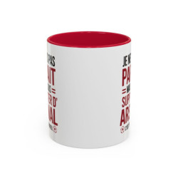 Teecustom Mug Arsenal Football – Je Ne Suis Pas Parfait Mais Supporter – Tasse Humour Fan