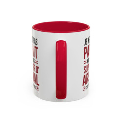 Teecustom Mug Arsenal Football – Je Ne Suis Pas Parfait Mais Supporter – Tasse Humour Fan