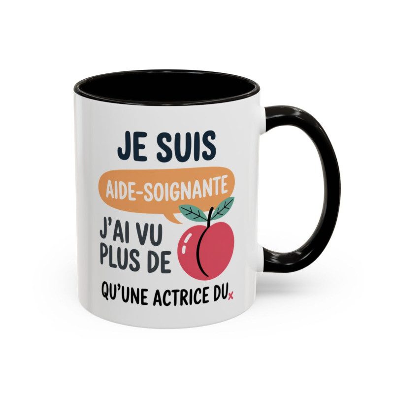 Teecustom Mug Aide-Soignante Humour – J’En Ai Vu Plus Que Dans Un Film – Tasse Métier Originale