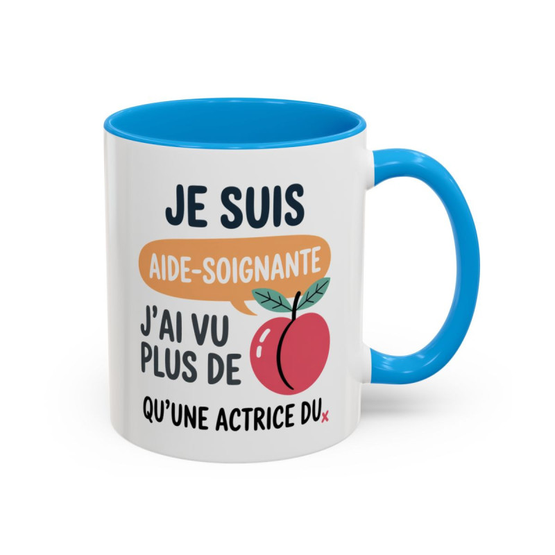 Teecustom Mug Aide-Soignante Humour – J’En Ai Vu Plus Que Dans Un Film – Tasse Métier Originale