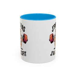 Teecustom Mug Cross Training – J’Peux Pas J’Ai Crossfit – Tasse Sport Humour Bouledogue Musclé