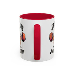 Teecustom Mug Cross Training – J’Peux Pas J’Ai Crossfit – Tasse Sport Humour Bouledogue Musclé
