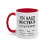 Teecustom Mug Citation Humour – Un Sage Docteur A Un Jour Écrit – Tasse Message Drôle