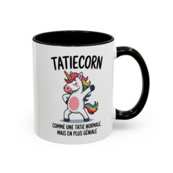 Mug Licorne Tatiecorn 325ml – Tasse Tata Humour – Cadeau Famille Original