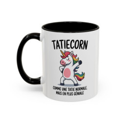 Mug Licorne Tatiecorn 325ml – Tasse Tata Humour – Cadeau Famille Original