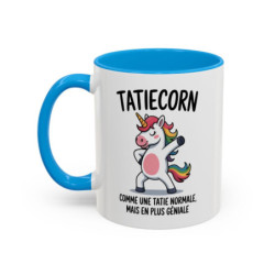 Mug Licorne Tatiecorn 325ml – Tasse Tata Humour – Cadeau Famille Original