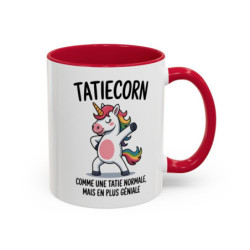 Mug Licorne Tatiecorn 325ml – Tasse Tata Humour – Cadeau Famille Original