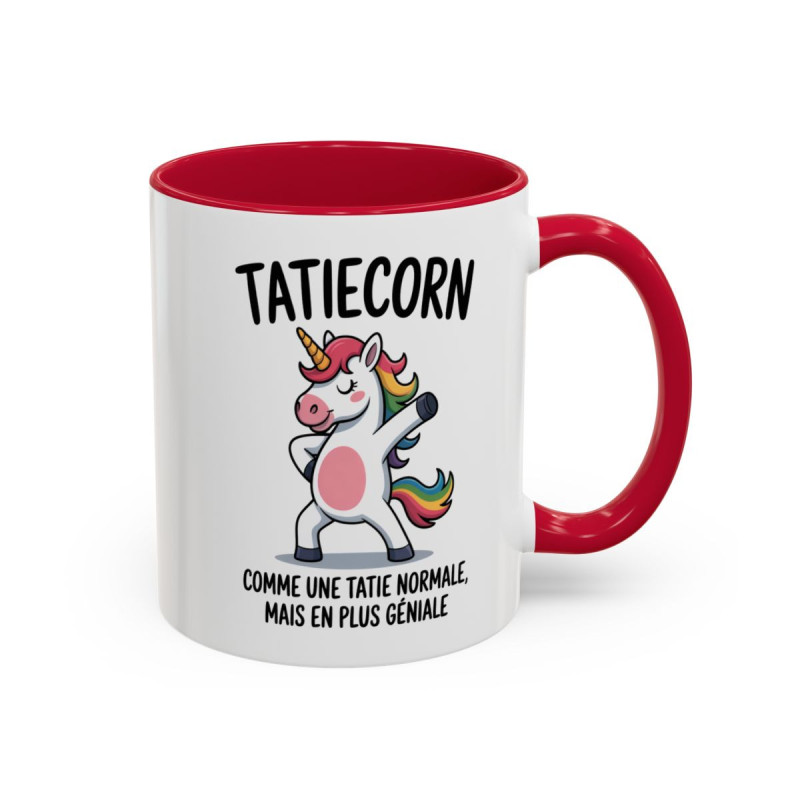 Mug Licorne Tatiecorn 325ml – Tasse Tata Humour – Cadeau Famille Original