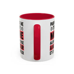 Mug Sœur Humour 325ml – Tasse Drôle “Parfois Je Me Trouve Moche Alors Je Pense à Ma Sœur” – Cadeau Sœur Original – Céramique