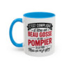 Mug Beau Gosse Pompier – Tasse Céramique Humour Sapeur-Pompier – Cadeau Homme Métier Feu – Micro-ondes & Lave-Vaisselle