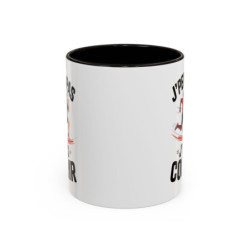 Mug J’peux pas J’vais Courir – Tasse Céramique Running Humour – Cadeau Sportif Course à Pied 325ml