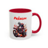 Mug Personnalisé Motocross – Tasse Céramique Pilote MX avec Prénom – Cadeau Moto Cross Offroad
