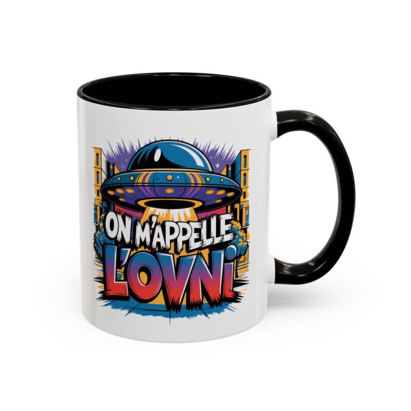 Mug On m’appelle l’OVNI – Tasse Céramique Humour Extraterrestre – Cadeau Geek Sci-Fi Original JuL