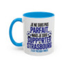 Mug Supporter Strasbourg – Tasse Céramique Humour Football – Cadeau Fan Ville de Strasbourg