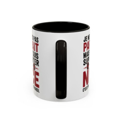 Mug Supporter Nice Humour – Tasse Céramique Football Texte Drôle – Cadeau Fan Ville de Nice 325ml