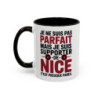 Mug Supporter Nice Humour – Tasse Céramique Football Texte Drôle – Cadeau Fan Ville de Nice 325ml