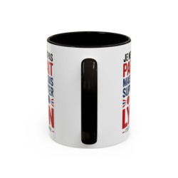 Mug Supporter Lyon Humour – Tasse Céramique Football Texte Drôle – Cadeau Fan Ville de Lyon