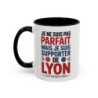 Mug Supporter Lyon Humour – Tasse Céramique Football Texte Drôle – Cadeau Fan Ville de Lyon