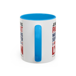 Mug Supporter Lyon Humour – Tasse Céramique Football Texte Drôle – Cadeau Fan Ville de Lyon