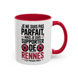 Mug Supporter Rennes Humour – Tasse Céramique Football Texte Drôle – Cadeau Fan Ville de Rennes