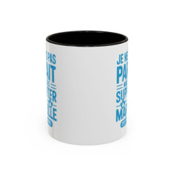 Mug Supporter Marseille Humour – Tasse Céramique Football Texte Drôle – Cadeau Fan Ville de Marseille