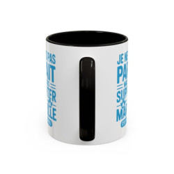 Mug Supporter Marseille Humour – Tasse Céramique Football Texte Drôle – Cadeau Fan Ville de Marseille