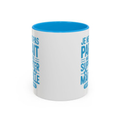 Mug Supporter Marseille Humour – Tasse Céramique Football Texte Drôle – Cadeau Fan Ville de Marseille