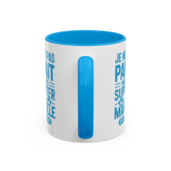 Mug Supporter Marseille Humour – Tasse Céramique Football Texte Drôle – Cadeau Fan Ville de Marseille