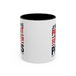 Mug Supporter Paris Humour – Tasse Céramique Football Texte Drôle – Cadeau Fan Ville de Paris