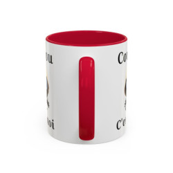 Mug Caliméro Coucou c'est moi idée cadeau tasse drôle Noir Bleu Rouge