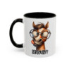 Mug Cheval Humour “Seriously?” – Tasse Céramique Animal Drôle avec Lunettes – Cadeau Original