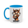 Mug Cheval Humour “Seriously?” – Tasse Céramique Animal Drôle avec Lunettes – Cadeau Original