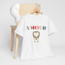 Tee Shirt Amour Girafe idée cadeau Love