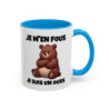 Mug Ours Mignon Boudeur – Tasse Céramique Illustration Ourson – Cadeau Humour et Tendresse