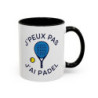 Mug Padel Humour “J’peux pas j’ai Padel” – Tasse Céramique Sport – Cadeau Joueur de Padel