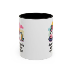 Mug “Je suis fatiguée de la fatigue qui me fatigue” – Tasse Licorne Humoristique – Cadeau Drôle Femme – Café Thé – 325 ml