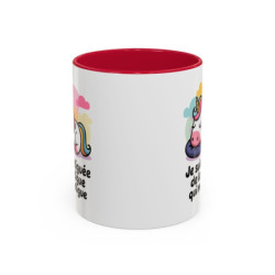 Mug “Je suis fatiguée de la fatigue qui me fatigue” – Tasse Licorne Humoristique – Cadeau Drôle Femme – Café Thé – 325 ml