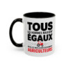 Mug Agriculteur Humour – “Tous les hommes naissent égaux mais les meilleurs deviennent agriculteurs” – Tasse Cadeau Métier
