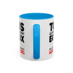 Mug Agriculteur Humour – “Tous les hommes naissent égaux mais les meilleurs deviennent agriculteurs” – Tasse Cadeau Métier