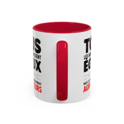 Mug Agriculteur Humour – “Tous les hommes naissent égaux mais les meilleurs deviennent agriculteurs” – Tasse Cadeau Métier