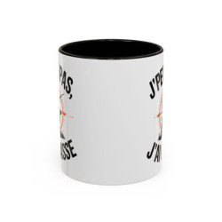 Mug Chasse Humour “J’peux pas j’ai chasse” – Tasse Chasseur avec Chien et Fusil – Cadeau Passion Nature