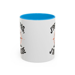 Mug Chasse Humour “J’peux pas j’ai chasse” – Tasse Chasseur avec Chien et Fusil – Cadeau Passion Nature