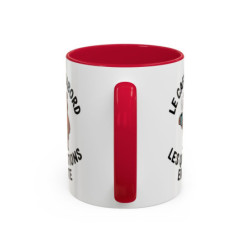Mug Humour “Le café d’abord les questions ensuite” – Tasse Ours avec Café – Cadeau Drôle Bureau Matin Difficile – 325 ml