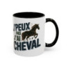 Mug Humour Équitation “J’peux pas j’ai cheval” – Tasse Cavalier Cavalière – Cadeau Passion Chevaux & Centre Équestre