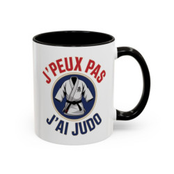 Mug Humour Judo “J’peux pas j’ai judo” – Tasse Judoka – Cadeau Sport de Combat & Arts Martiaux – 325 ml
