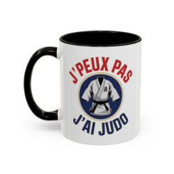 Mug Humour Judo “J’peux pas j’ai judo” – Tasse Judoka – Cadeau Sport de Combat & Arts Martiaux – 325 ml