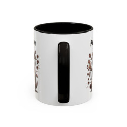 Mug Personnalisable Loutre et Café – Tasse avec Prénom – Cadeau Animal Mignon Humour – 325 ml