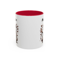 Mug Personnalisable Loutre et Café – Tasse avec Prénom – Cadeau Animal Mignon Humour – 325 ml